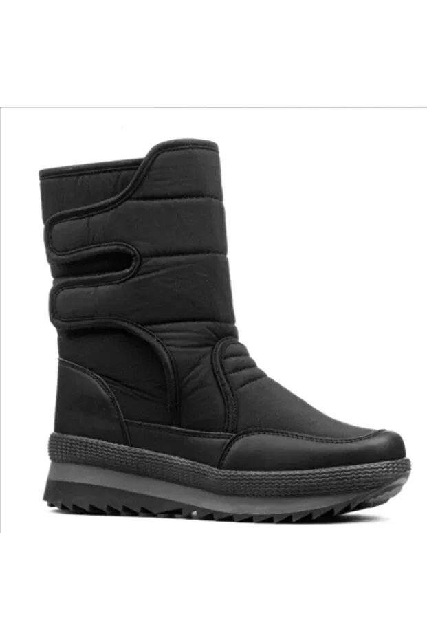 Детские снежные ботинки с липучкой Altuntaş, Black Snow Boots — фото 3