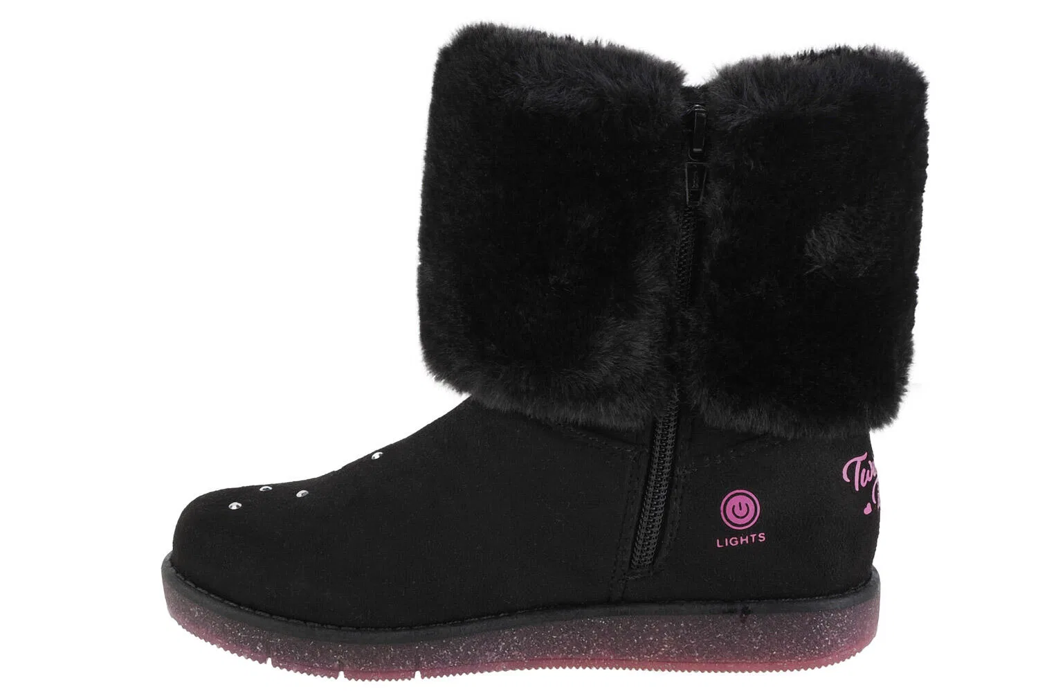 Детские зимние ботинки для девочек Glitzy Glam - Cozy Cuddlers Skechers, Schwarz — фото 2