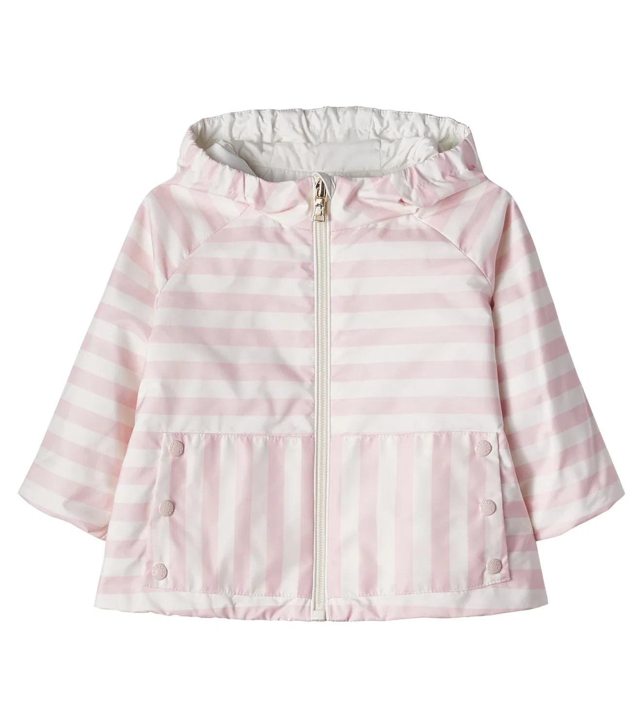 Легкая куртка с капюшоном Moncler Enfant, розовый