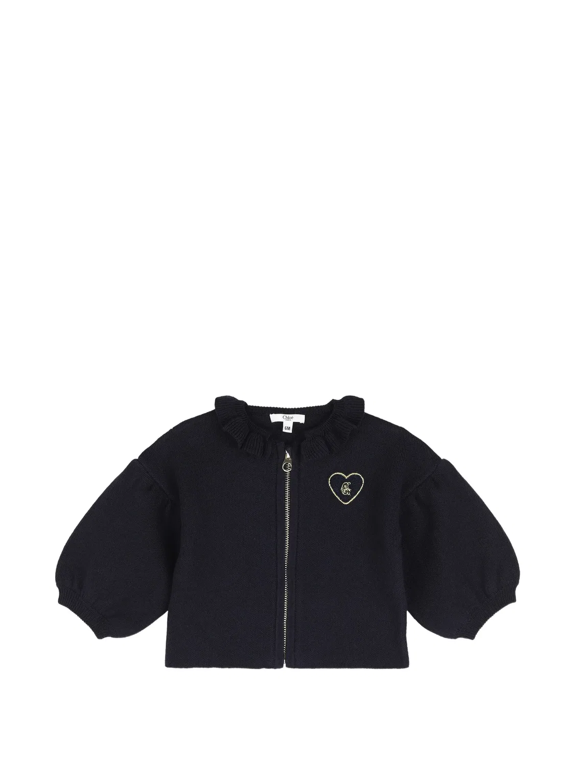 Спортивный костюм с оборками Chloé Kids, синий — фото 3