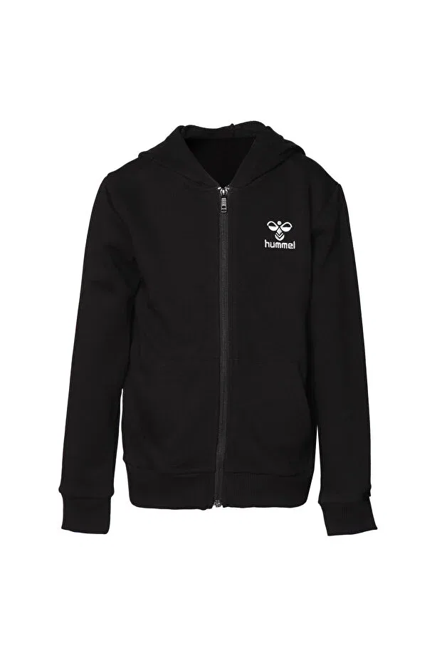 Детское худи для девочек с длинным рукавом zipper hoodie Hummel, Black — фото 2