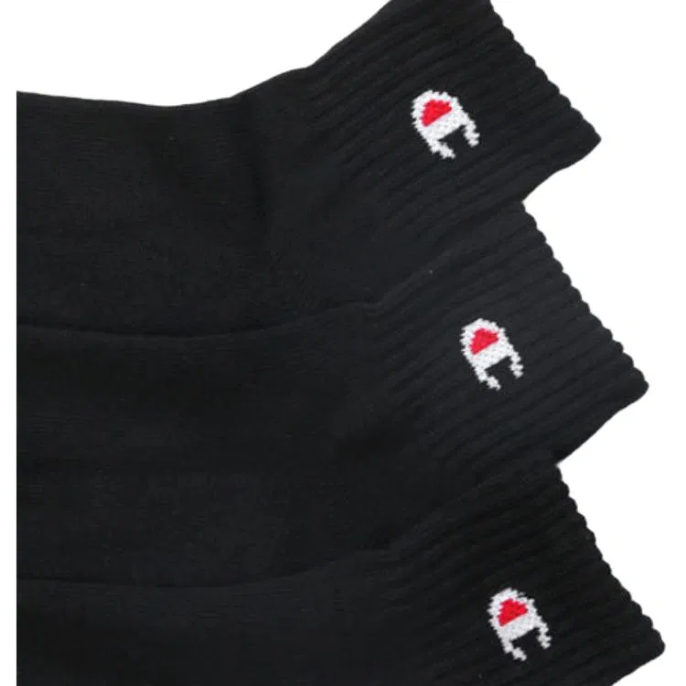 Детские носки с пайетками, комплект из 3 пар, Champion, Black — фото 4