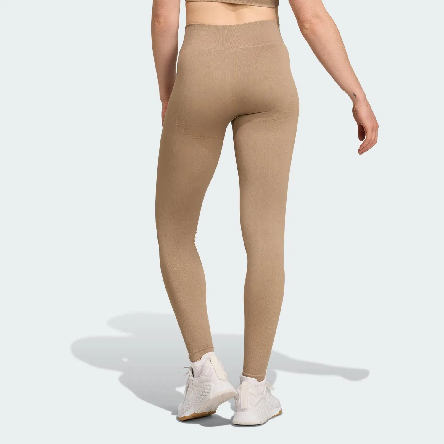 Женские леггинсы бесшовные Workout Essentials Leggings Adidas, Braun — фото 3