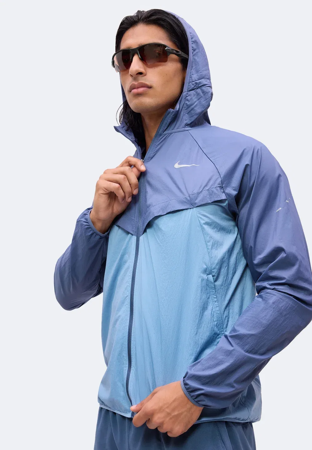 Куртка для бега M nk uv rpl stride - беговая куртка Nike Performance, Diffused Blue/Work Blue — фото 4
