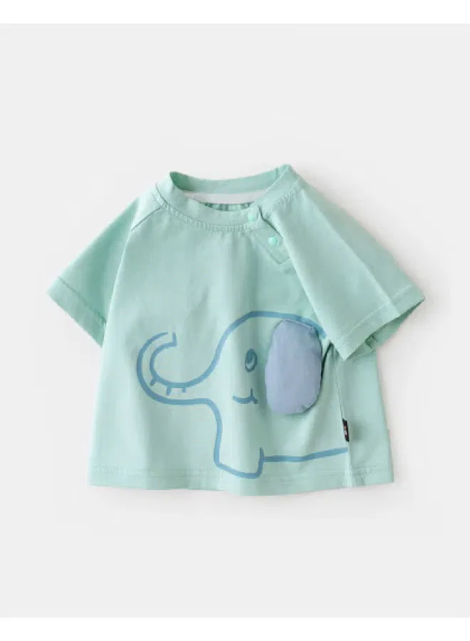 Футболка с коротким рукавом детская Doodle Home, зеленый