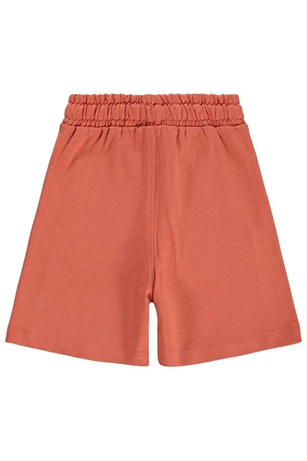 Детские шорты для мальчиков с принтом Basic Have Fun Printed Civil Boys, Dark Orange — фото 2