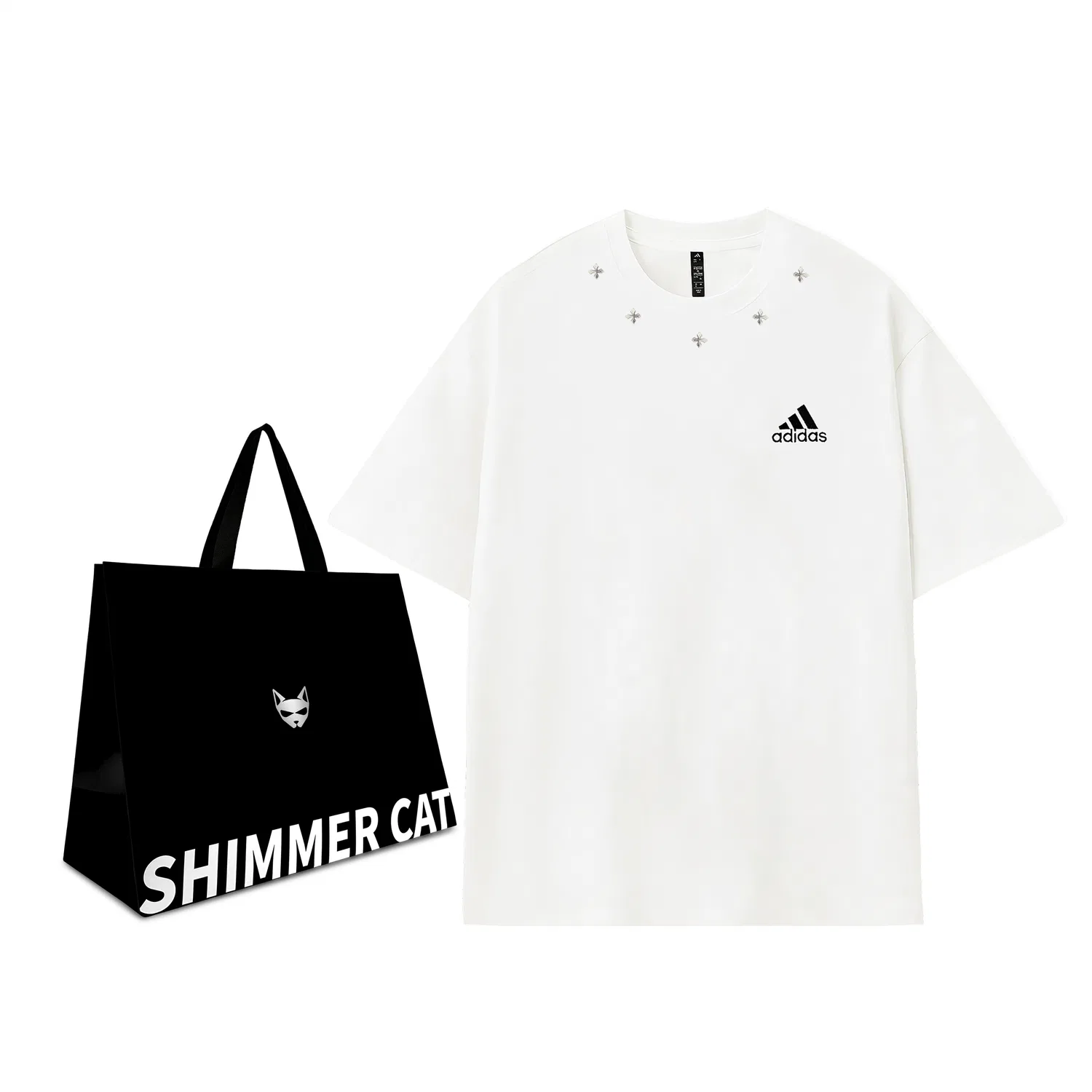 Футболка Unisex White, Adidas, Premium Edition-Black