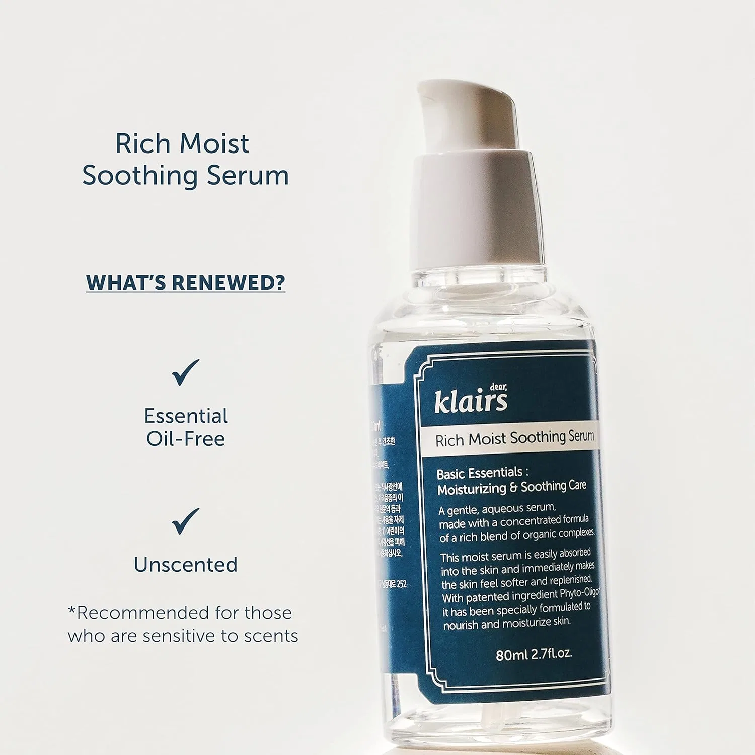 Сыворотка Dearklairs — Увлажняющая для чувствительной кожи «Rich Moist Soothing Serum» от Klairs — фото 3