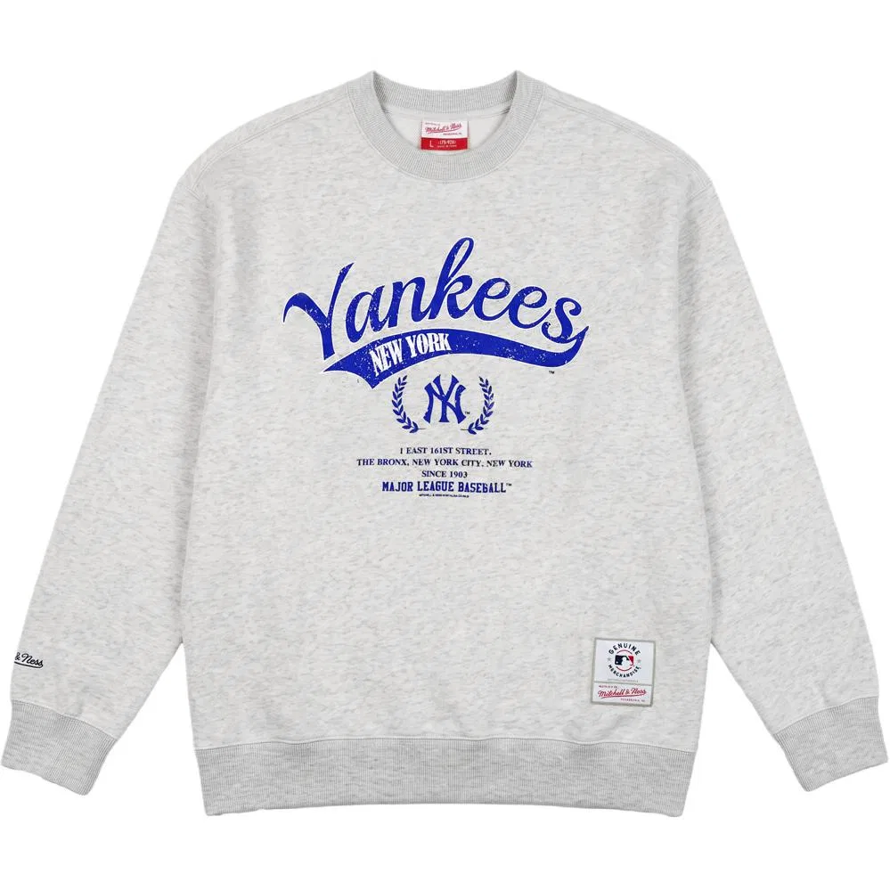 Детский свитшот с принтом New York Yankees Mitchell Ness, New York Yankees Navy Blue — фото 3