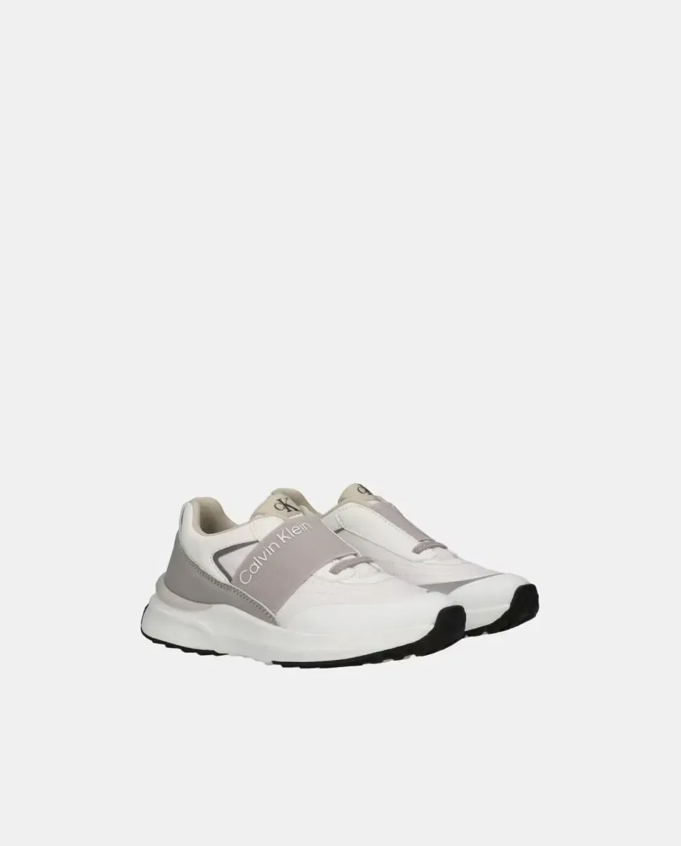 Детские кроссовки для мальчиков с эластичной шнуровкой Deportivo Runner Calvin Klein, Blanco — фото 2