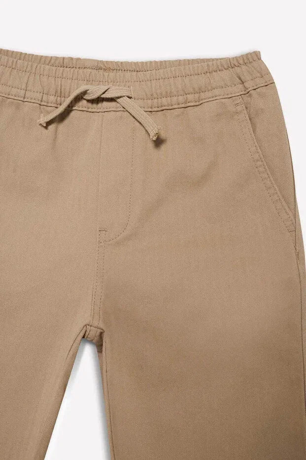 Детские брюки для мальчиков хлопковые Defacto, Beige-Bg716 — фото 2
