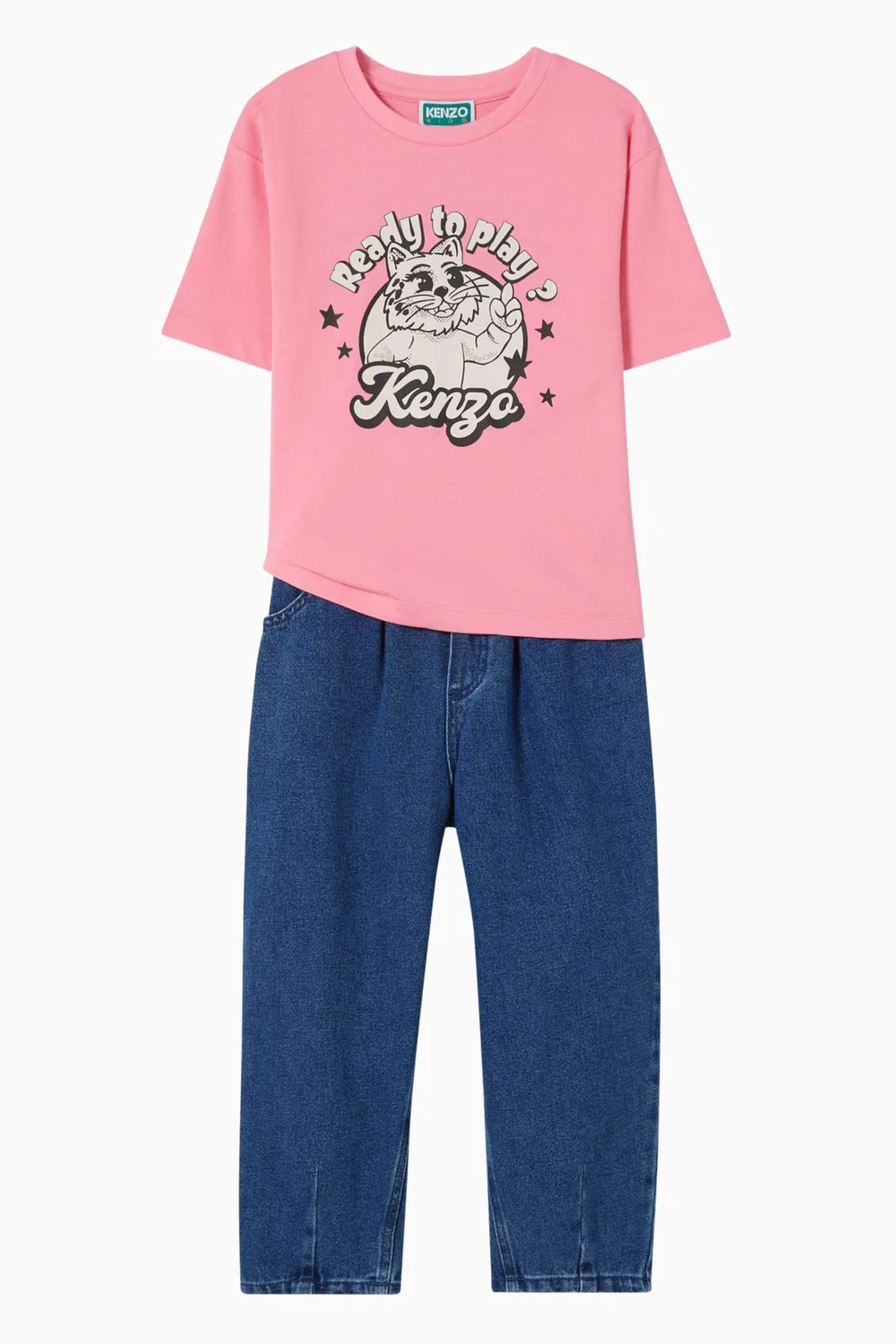 Джинсы прямые KENZO KIDS — фото 2