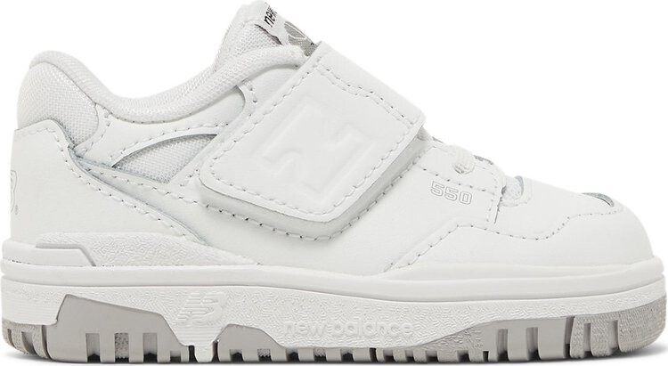 Кроссовки New Balance 550 Bungee Lace Toddler 'Triple White', белый — фото 2