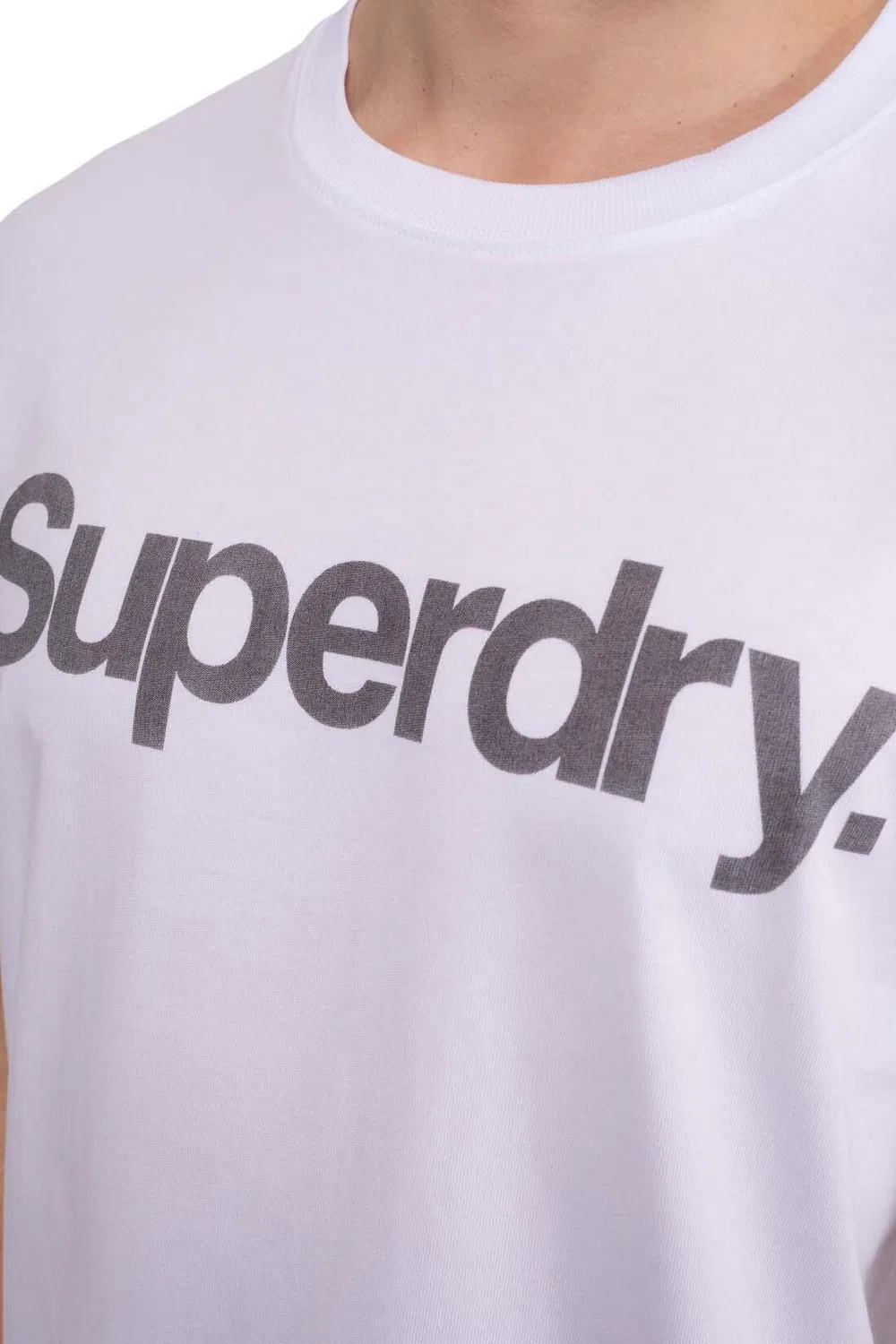 Мужская футболка relaxed с логотипом Superdry, Weiss — фото 4