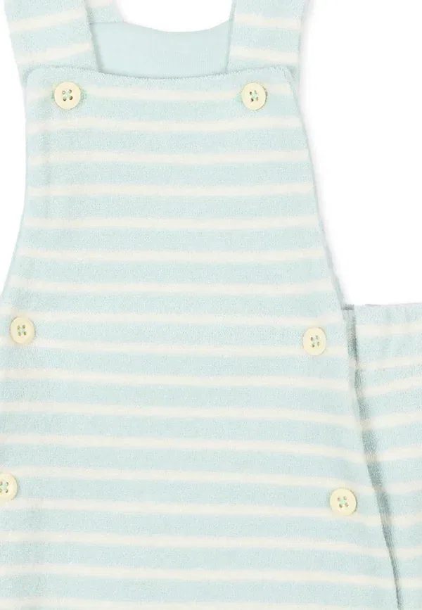 Комбинезон из махровой ткани Salopette Petit Bateau, Light Blue, светло-голубой — фото 3