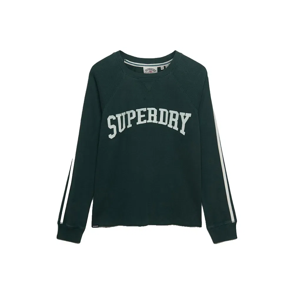 Футболка с длинным рукавом Athletic Essential Graphic Superdry, зеленый — фото 3
