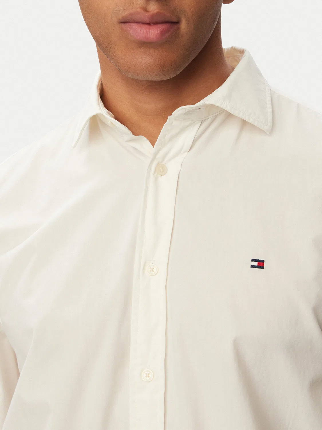 Мужская рубашка стандартного кроя Gmd Tommy Hilfiger, белый — фото 4