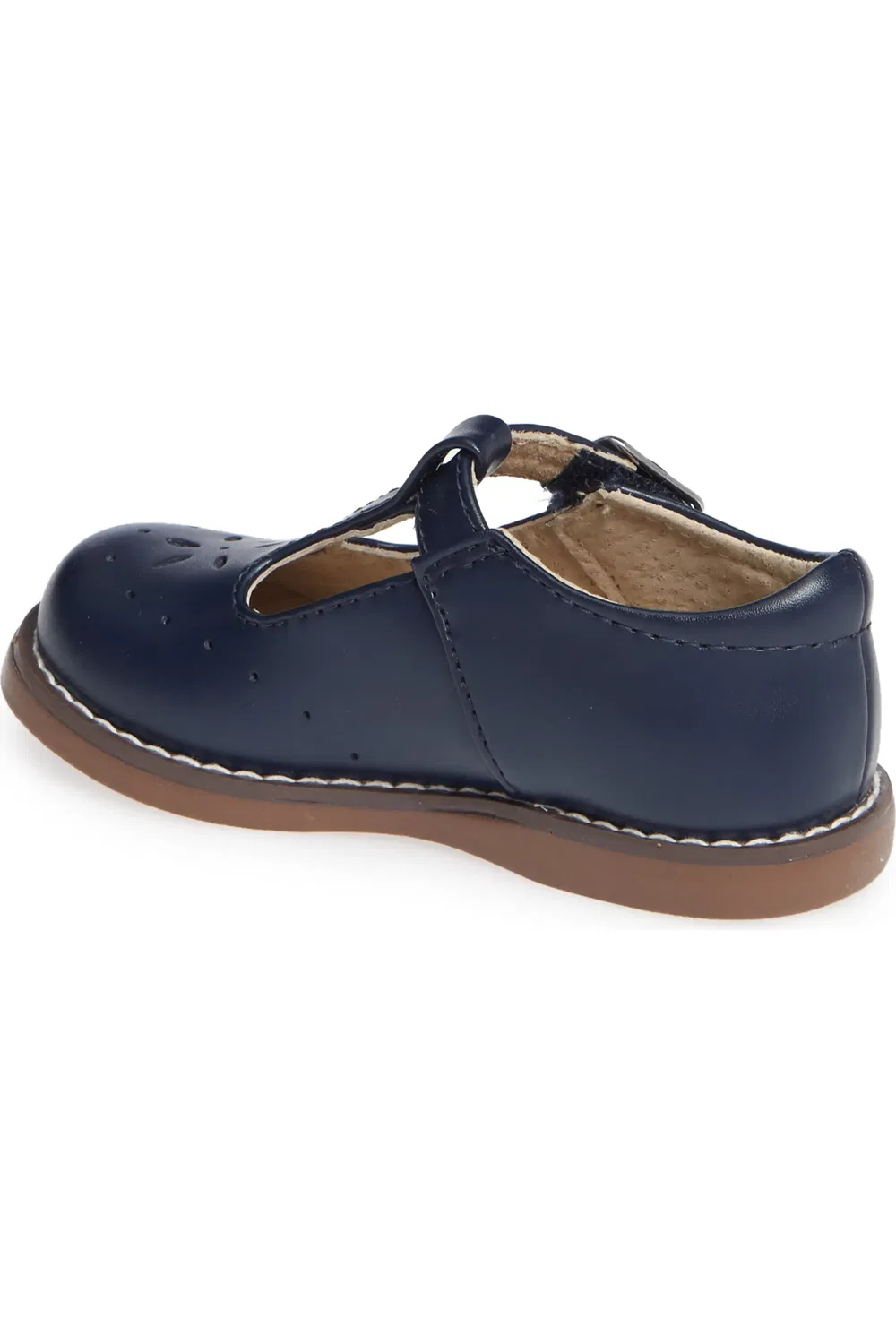 Детские туфли Мэри Джейн с цветочным декором Sherry Footmates, Navy — фото 2