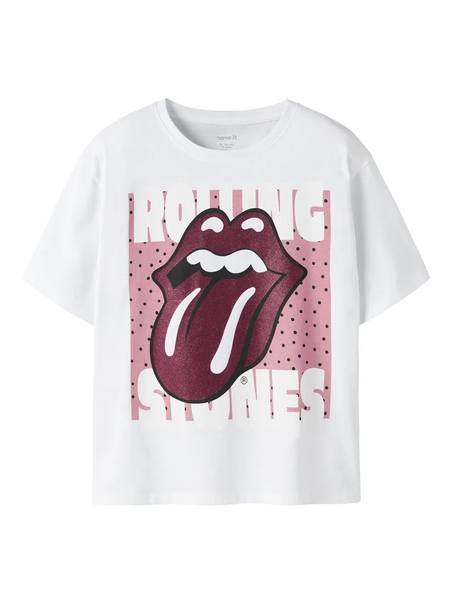Футболка NAME IT "The Rolling Stones" белого цвета