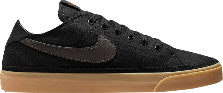

Кроссовки Nike Court Legacy Canvas 'Black Gum', черный