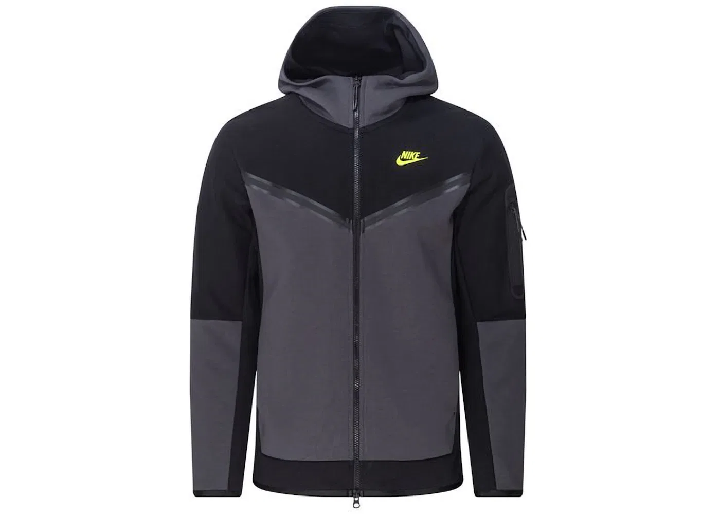 Мужская худи Nike Sportswear Tech Fleece Full-Zip, Black Volt