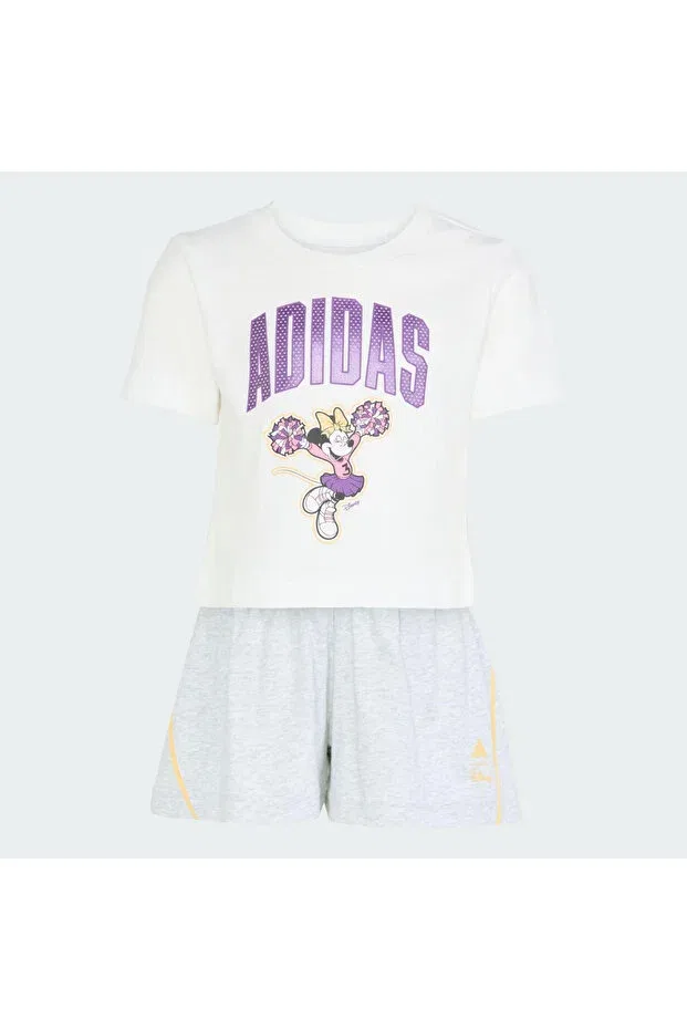 Детский спортивный костюм для девочек с принтом Disney Minnie Mouse Adidas, Purple — фото 4