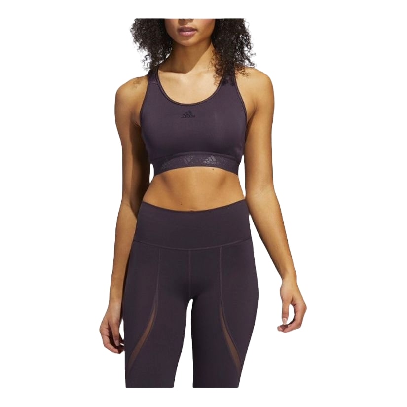 Бюстгальтер (WMNS) adidas Don't Rest Badge of Sport Glam-On Bra 'Purple' — фото 3