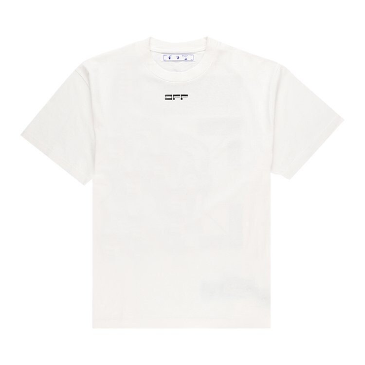 

Футболка Off-White Mask Face Over Tee 'White/Black', белый