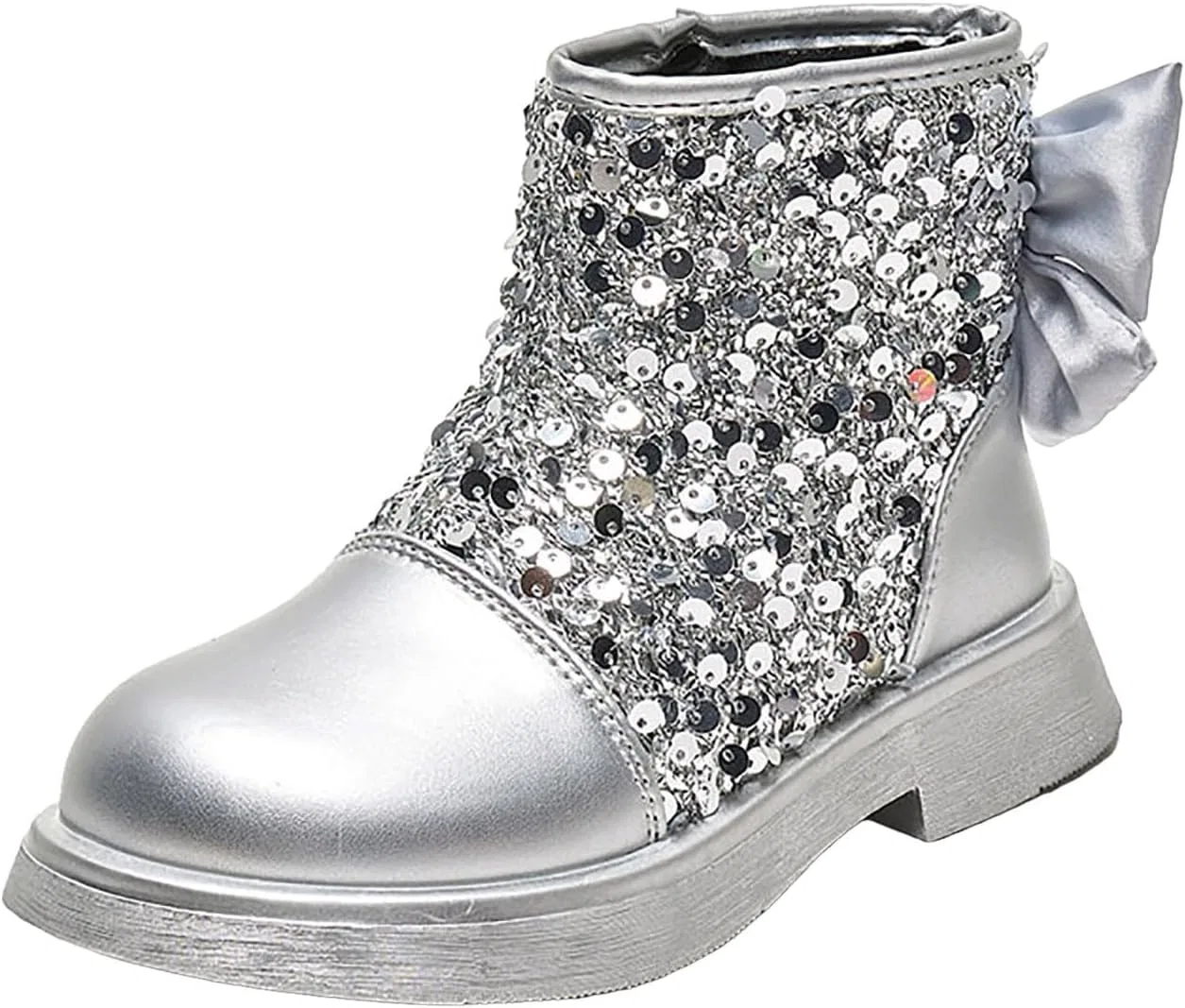 Детские сапоги для девочек со стразами Cowgirl Cowboy Boots, Silver