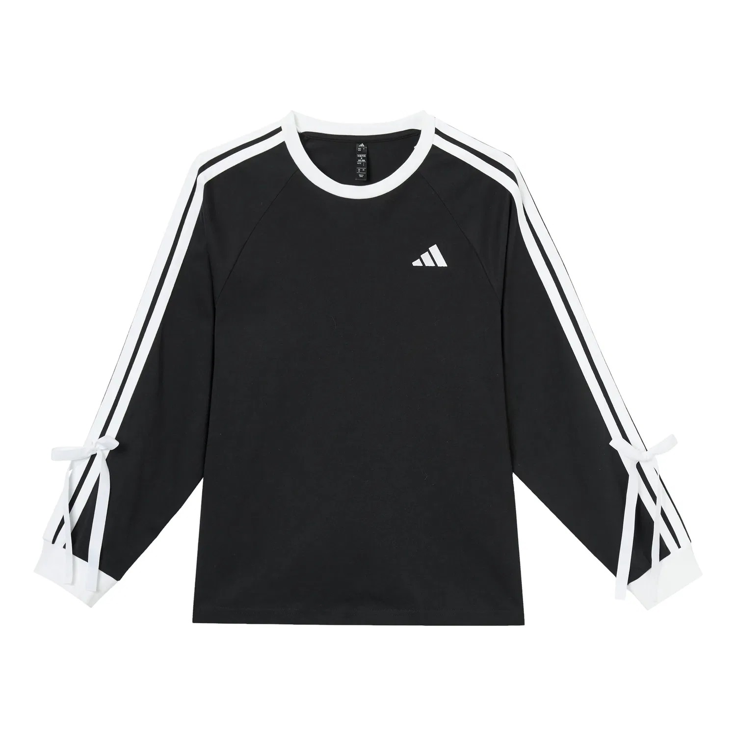 Женская рубашка Dance Long Sleeve Top 'Black White' adidas, Black/White
