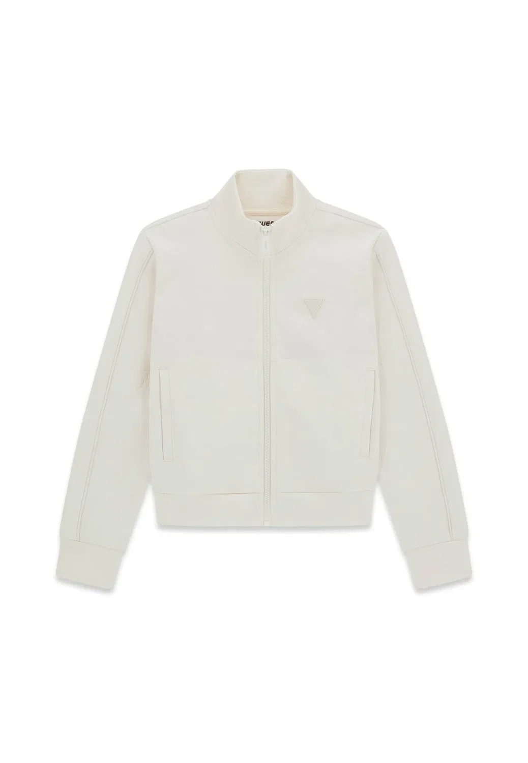 Толстовка с логотипом Dreieck - толстовка на молнии Guess, Creme — фото 3