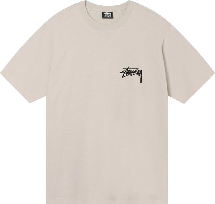 

Футболка Stussy Fuzzy Dice Tee 'Smoke', кремовый, Бежевый, Футболка Stussy Fuzzy Dice Tee 'Smoke', кремовый