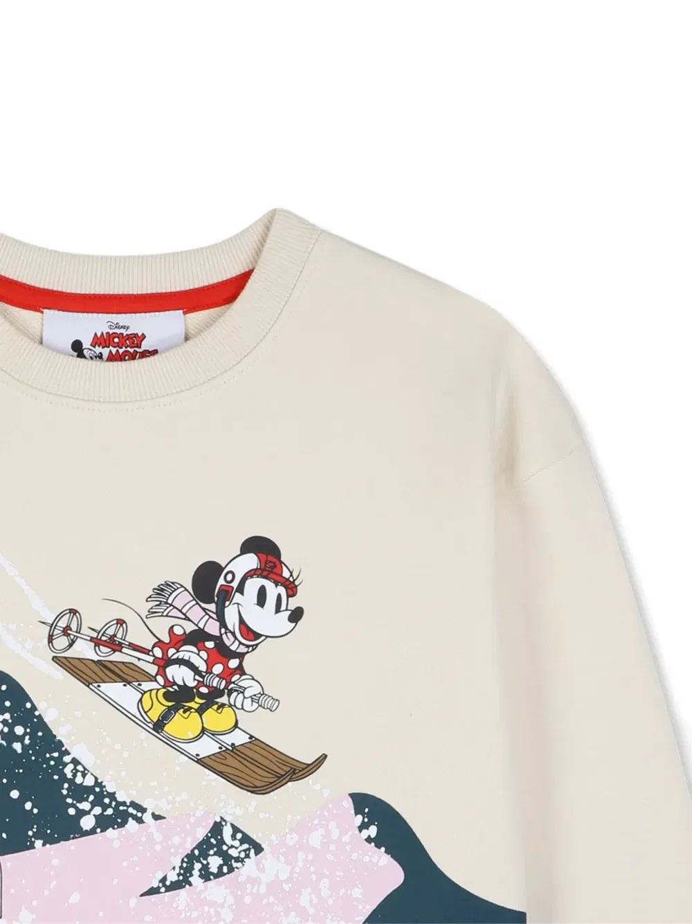 Свитер с графичным принтом Mickey Mouse из коллаборации с Disney Marc Jacobs Kids, бежевый — фото 3