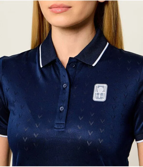 Поло Lacoste Heritage Slim Fit, Blu Marino — фото 4