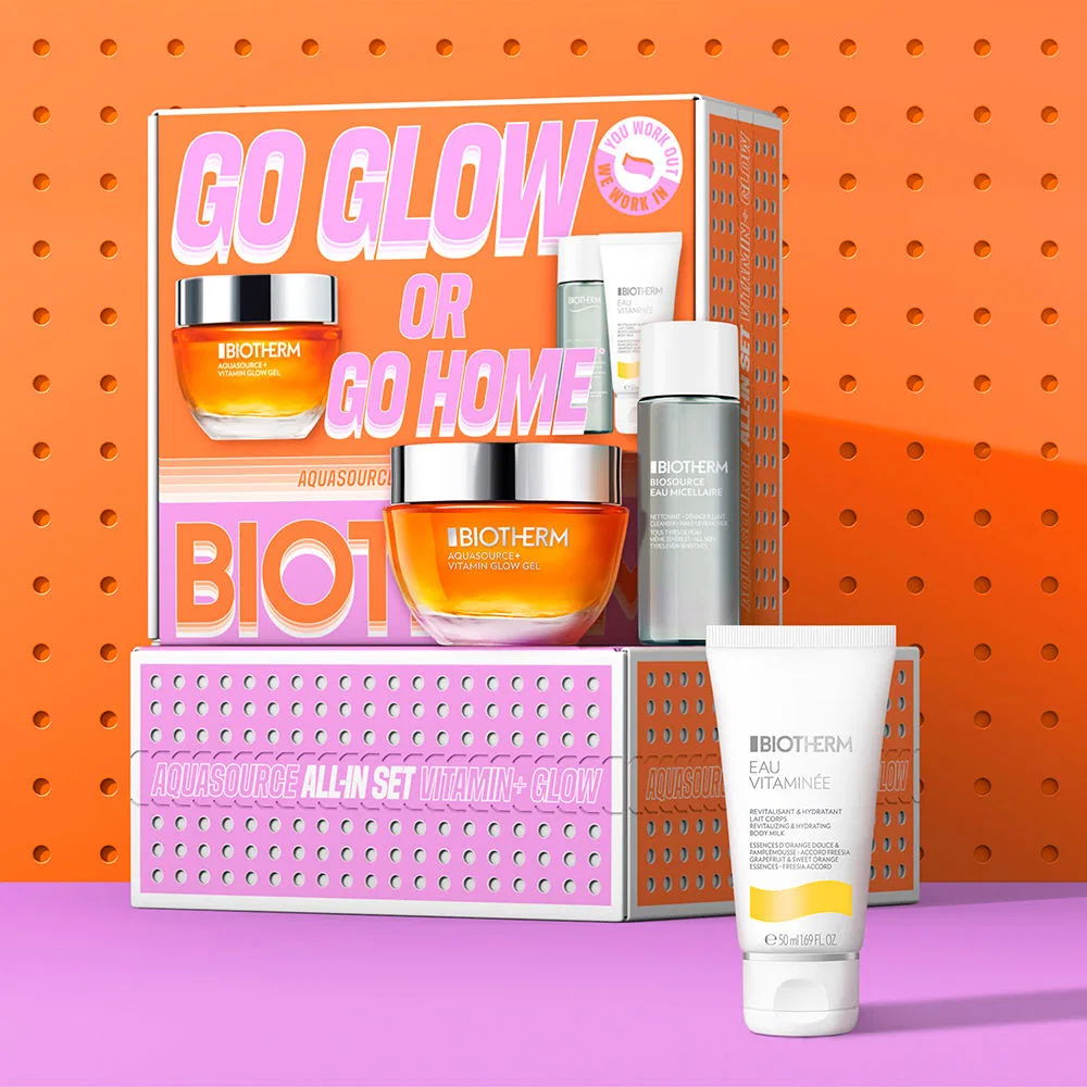 Набор для лица с гелем AQUASOURCE Vitamin Glow Biotherm, 3 предмета — фото 4