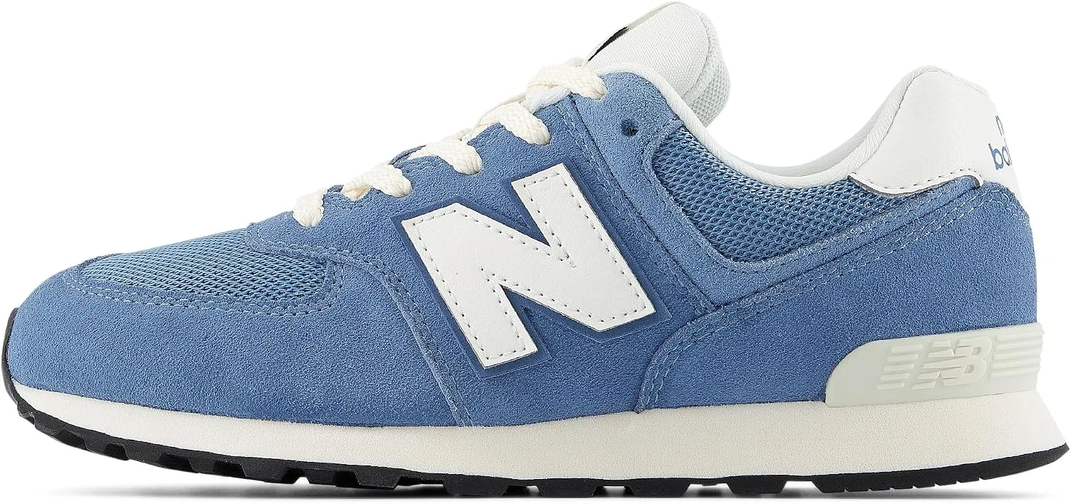 Детские кроссовки на шнуровке 574 V1 New Balance, Heron Blue/Sea Salt — фото 2
