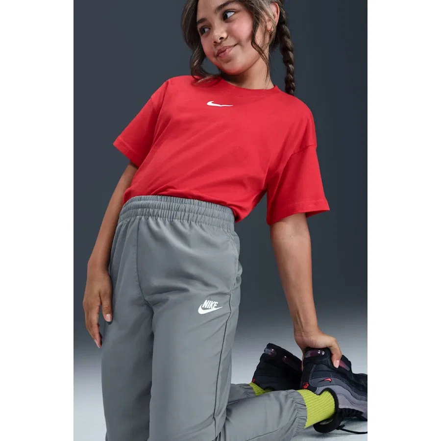 Спортивный костюм с высоким воротом и молнией Nike Sportswear, Черно-белый — фото 3