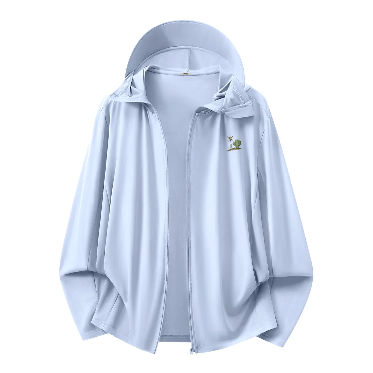 Детская куртка для солнцезащиты бренда MINISO, Цвет [UPF100+]Mist Blue (Mb Tropical Desert Chest Logo)