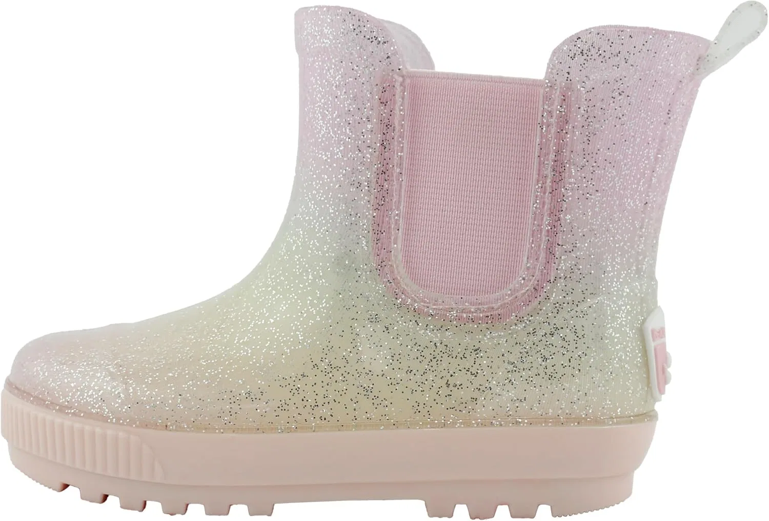 Детские резиновые сапоги Chelsea с принтом BEARPAW, Pastel Ombre Glitter — фото 4