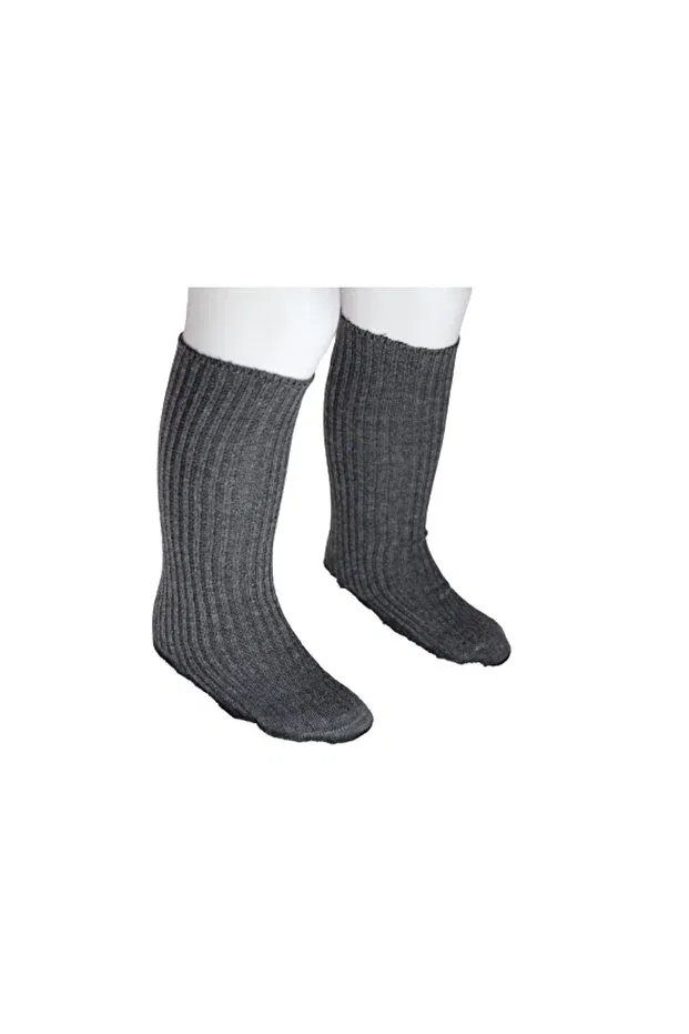 Детские носки для мальчиков и девочек с узором Derby Knee Socks Bebeğime Çorap, Smoked