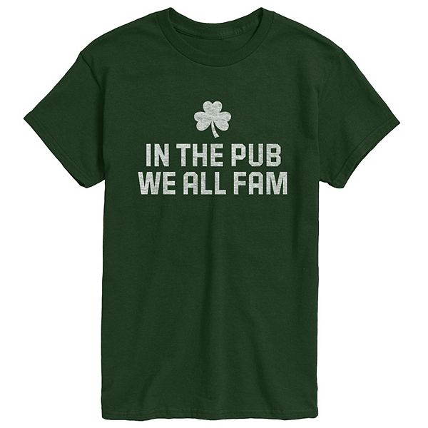 

Футболка с принтом Men's in the pub we all fam Licensed Character, Forest Green