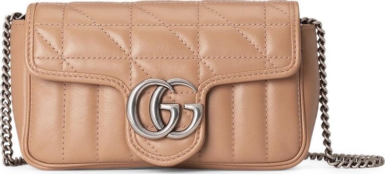 

Сумка Gucci GG Marmont Super Mini Bag Camelia, кэмел