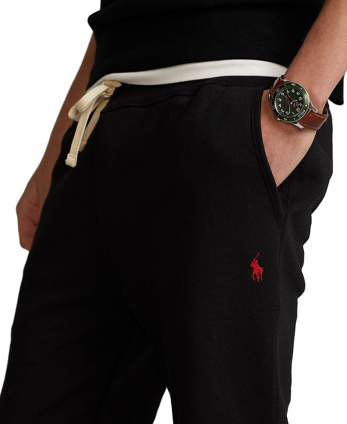 Мужские брюки на кулиске Polo Ralph Lauren, черный — фото 4