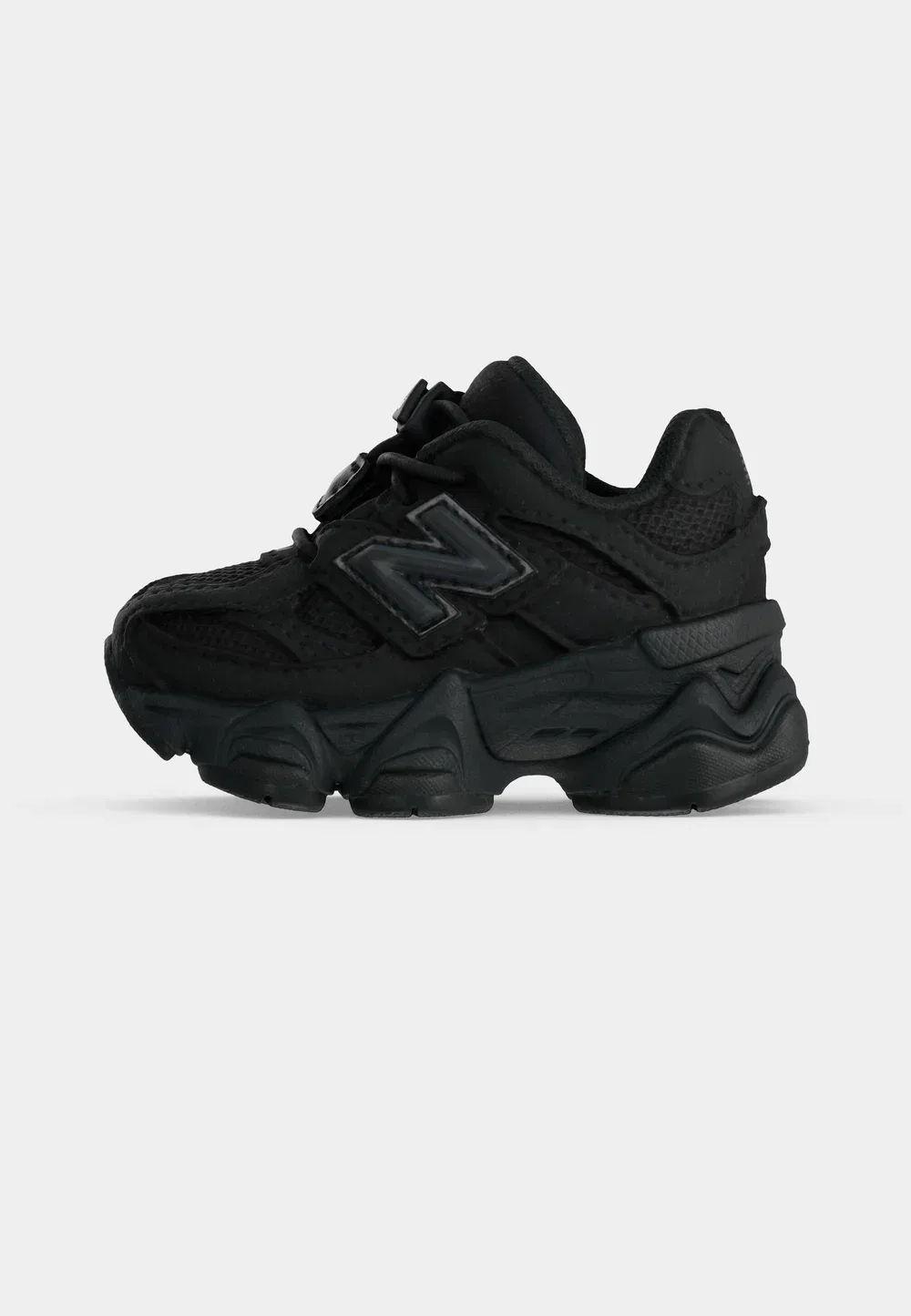9060 унисекс - детская обувь New Balance, Black/Phantom — фото 2