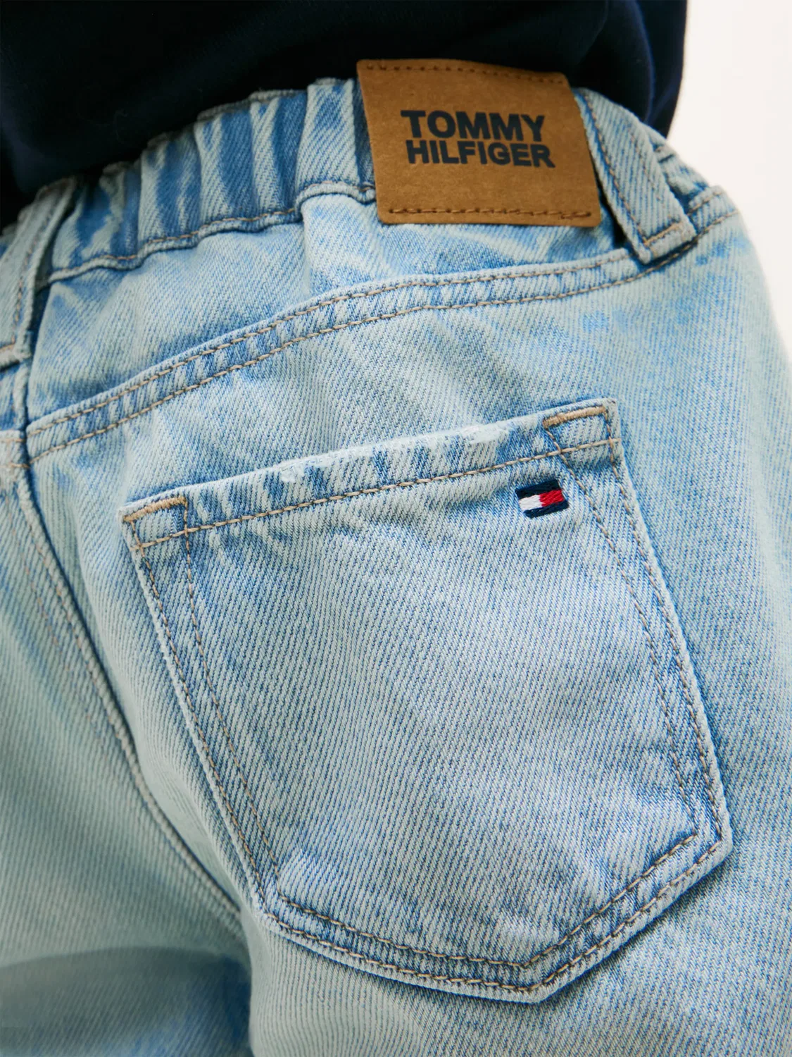 Детские шорты-бермуды для мальчиков джинсовые Tommy Hilfiger, Azul — фото 3
