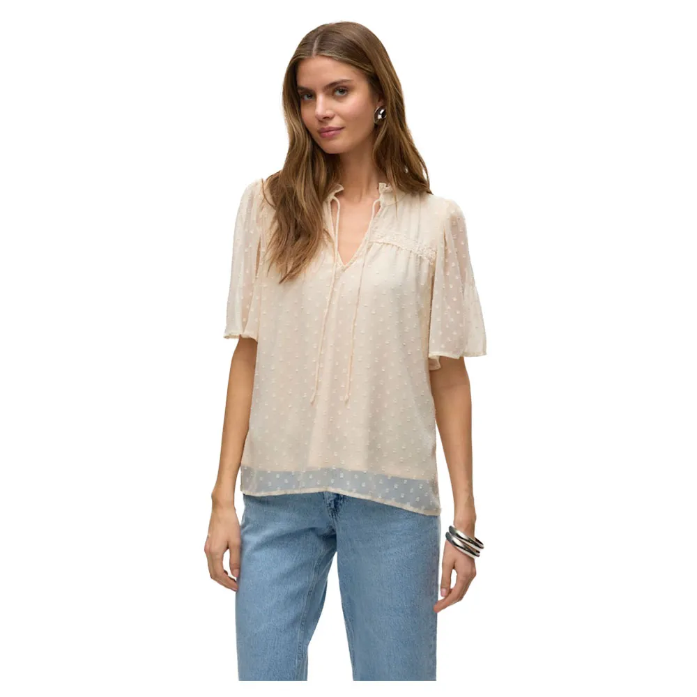

Футболка с коротким рукавом Vero Moda Leah, бежевый