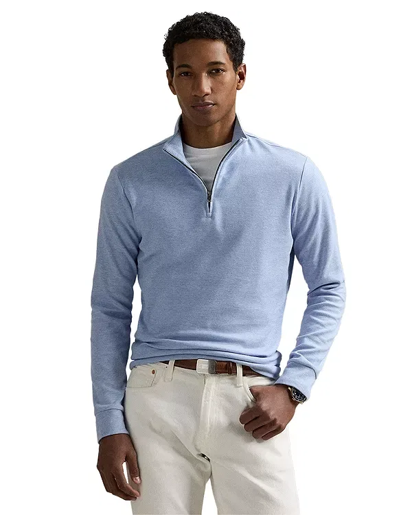 Мужской джемпер с воротником-стойкой Polo Ralph Lauren, синий