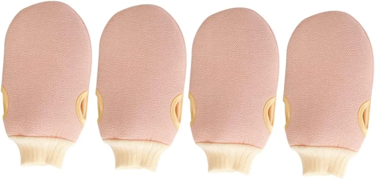 Набор мочалок для тела Cabilock, 4 шт, Light Pink