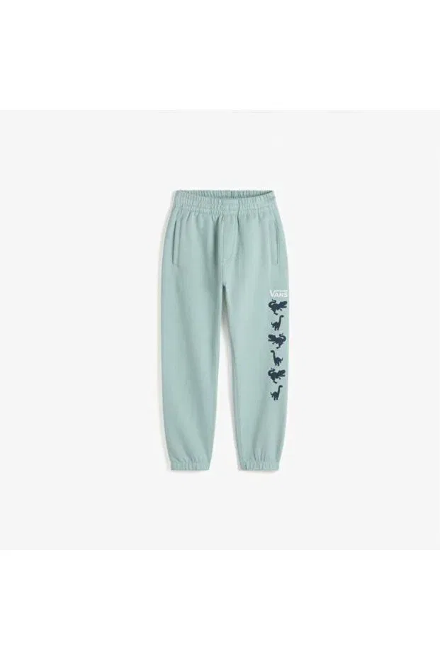 Детские штаны для девочек с принтом Kd dino pants Vans, Gray Mist — фото 2