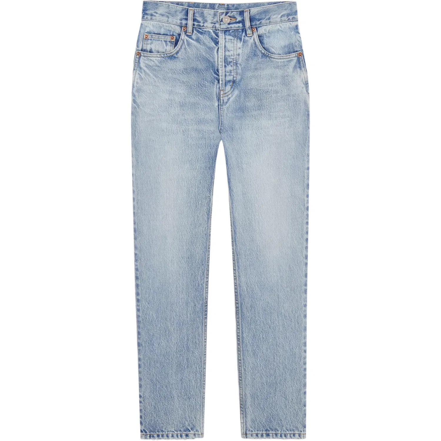 Джинсы скинни SAINT LAURENT South Blue